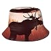Produktbild GodYo Bucket Hat Packable Wende-Geweih in Wild Alaska Forest Print Sonnenhut Fisherman Hat Cap Outdoor Camping