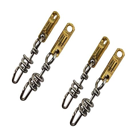 Lobo Lures Quick Release Big Game Marlin Fishing Heavy Duty Aussie Style Ball Bearing Dredge Corkscrew Swivels (4 Pack) Cover