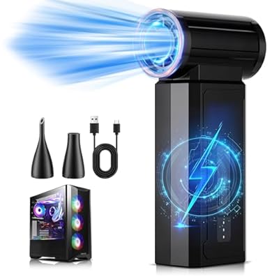 Oley Compressed Air Duster, 4 Speeds Cordless E...