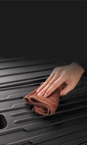 Tapis de coffre Tesla Model Y protection sur mesure en cuir durable - 3
