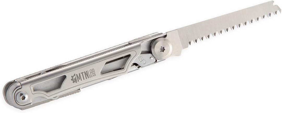 Treeline Multi-Tool – 8-in-1 Compact Outdoor Tool for Hiking, Camping, & Everyday Carry | Lightweight, Durable, Includes Knife, Saw, Can/Bottle Opener, Scissors.