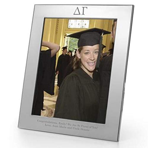 M. LA HART Delta Gamma Polished Pewter 8x10 Picture Frame