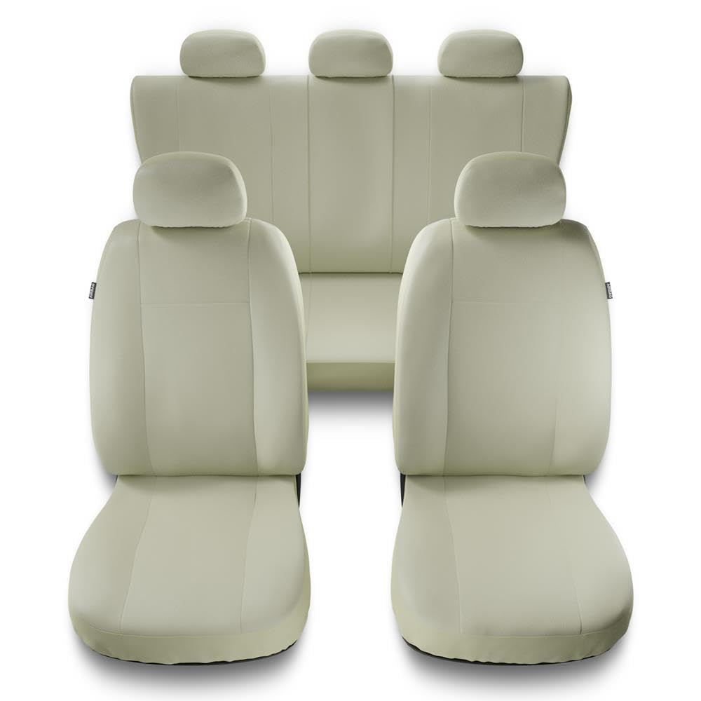 Mossa Coprisedili compatibili con Fiat 500 (2007- ) - fodere sedili auto - set coprisedili auto universali - CMP-BE