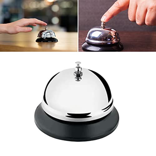 Sino de Mesa Campainha de Mão Recepção Balcão Hotel em Metal P/Atendimento Idosos Comércios