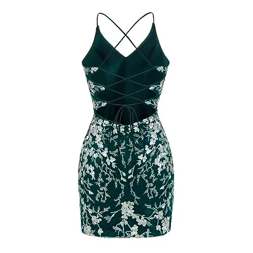 Lace Tight Homecoming Dresses Short Prom Dresses Spaghetti Straps Appliques Cocktail Party Dress2