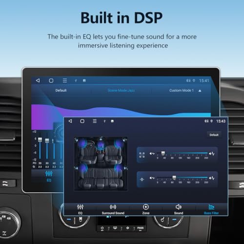 Image of AWESAFE 11.5 Inch Car Radio Stereo for Chevy Silverado Tahoe Equinox GMC Sierra Yukon 2007-2013 with CarPlay & Android Auto
