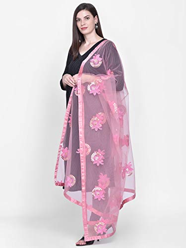 Image of DUPATTA BAZAAR Woman's Embellished Net Dupatta