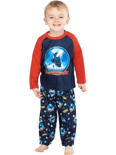 INTIMO The Polar Express Train Toddler Kids Raglan Pajama Set4