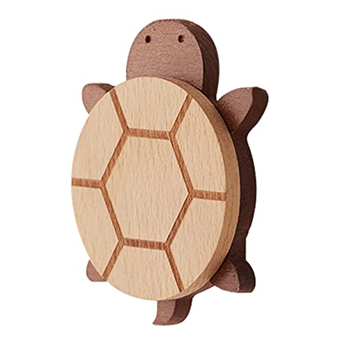 かわいい動物壁フック木製コートフックマウント木製帽子ラックハンガーヴィンテージシングルオーガナイザーラック壁用コート