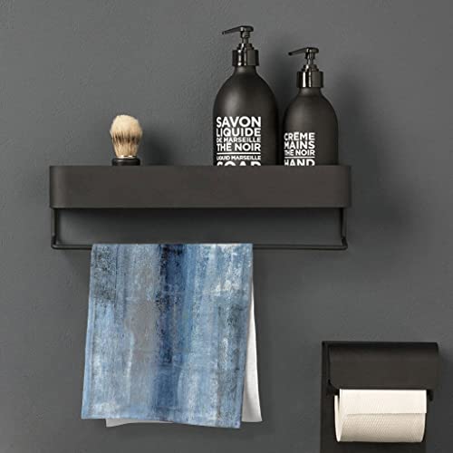 Brillistar Blue Hand Towels Blue And Grey Abstract Art Painting Towel Set Of 2 Small Bath Towels Soft Guest Face Towel Bathroom Decorations Thin Kitchen Tea Dish Towels 13.7"X29.5" #TOP4