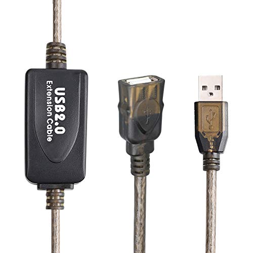 Image of USB 2.0 Type A Male to A Female Active Repeater Extension Cable 50ft, High Speed 480 Mbps