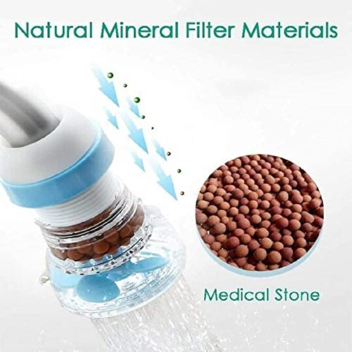 Image of Kitchen Tap Extension Flexible Anti Splash Water Saving Movable Sink Faucet Expandable Water Tap Filter Shower Head Rotatable Nozzle Adapter Tap Extender Kitchen Sink (6 Unit)
