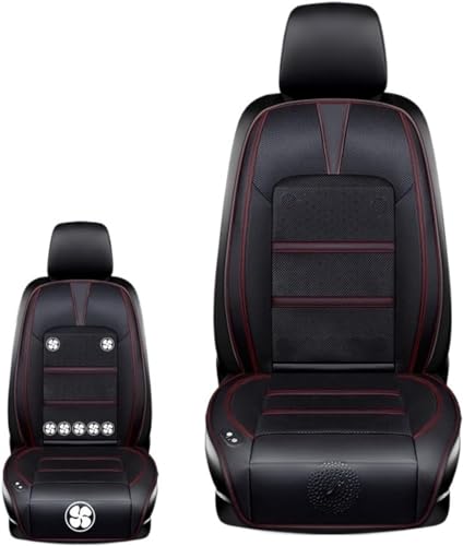 Image of 12V Ventilated Seat Cushion Cooling Car Seat Cushion with Comfortable Massager 8 Fans Adjustable 3 Cooling Levels for Summer Driving Perfect for Summer Road Car