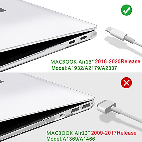 B BELK Compatível com capa para MacBook Air de 13 polegadas M1, capa para MacBook Air 2021 2020 2019