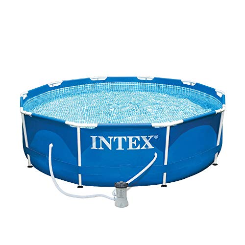 Intex Above-Ground Pool Ladder W/ Intex 10 X 2.5-Foot Pool Set With Filter Pump #TOP6