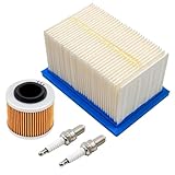 AWSZH Air Filter + Oil Filters + Spark Plugs Service Kits Replacement For BMW F650GS F 650 GS 2005 2006 2007