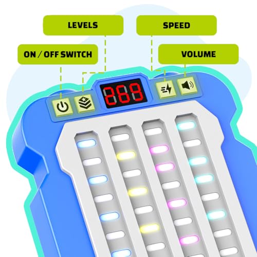 Mirana Airport Arcade - Portable Handheld Steps Game for Kids - 6 Exciting Modes, 3 Speed Levels - Digital Score Display - Toy Gift for Boys & Girls 4 5 6 7 8 9 10+ Years (Blue) 2 41u9acvHN8L