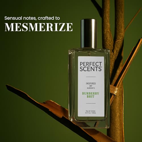 Image of Perfect Scents Fragrances, Inspired by Burberry's Burberry Brit, Women's Eau de Toilette, CLEAN, Vegan, Paraben-Free, Phthalate-Free, Never Tested on Animals, 3.4 Fluid Ounces