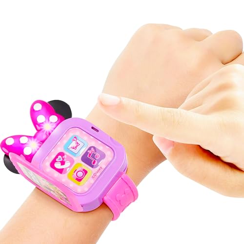 Disney Minnie Mouse Watch Set - Bundle with Toy Interactive Smart Watch, Stickers, Bookmark, More | Accessories for Toddler Girls 3-53