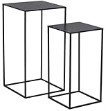 Matériau robuste : Fabriquées en métal, ces sellettes assurent une stabilité et une durabilité, supportant aisément vos plantes ou décorations