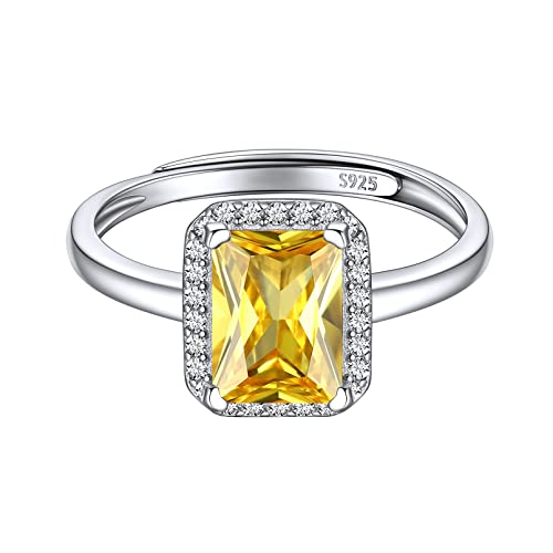 Bague argent pierre carré cadeau d'anniversaire maman et fille