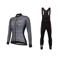 UGLY FROG Winter Fahrradtrikot Set Damen - Thermal Radhose Mit 3D Sitzpolster