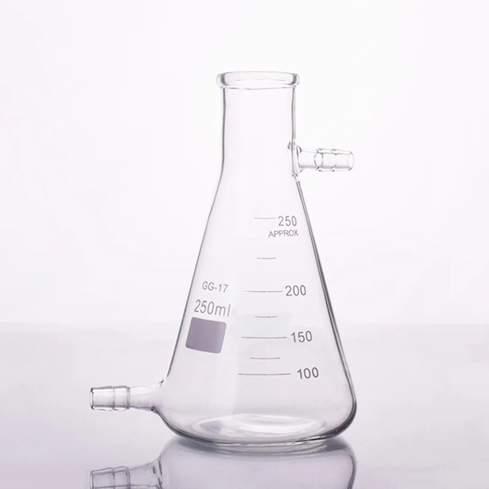 Equipos y suministros de laboratorio Matraz cónico de cuello estrecho graduado, con tubos en la parte superior e inferior, 50 mL a 10000 mL; matraz Erlenmeyer normal