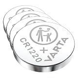 VARTA Piles Bouton CR1220, Lot de 4, Lithium Coin, 3V, Emballage sécurisé pour Les Enfants, pour Petits appareils électroniques   clés de Voiture, télécommandes, balances