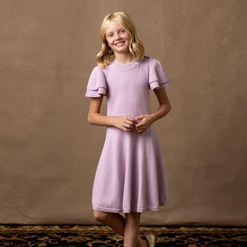 Image of Hope & Henry Girls' Milano Tipped Sweater Dress