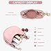 JQWSVE Small Top Handle Bags for Women Faux Leather Mini Purses Ladies Handbags Crescent Mini Crossbody Purse (A03 Pink)