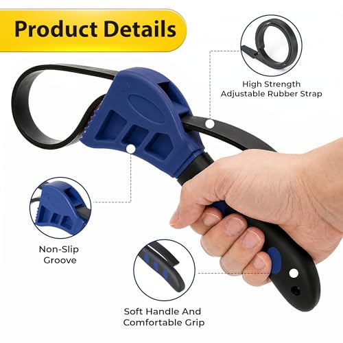 CLICKNEST 2-Pack Rubber Strap Wrench