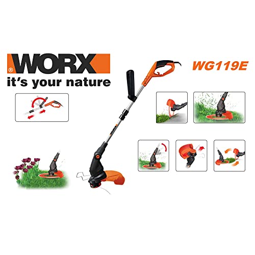 WORX Coupe bordures / dresse bordures WG119E ⌀30 cm Livré avec accessoires de protection - vue 8