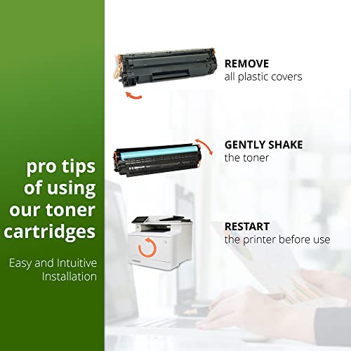 85A Toner Cartridge Compatible with HP Laserjet P1010 P1102 P1102W M1130 M1132 M1210 M1212 M1213 M1217 Canon LBP-6000 LBP-6000B LBP-6020 MF-3010 CE285A 85A CRG 725(Black,2-Pack) - Image 3