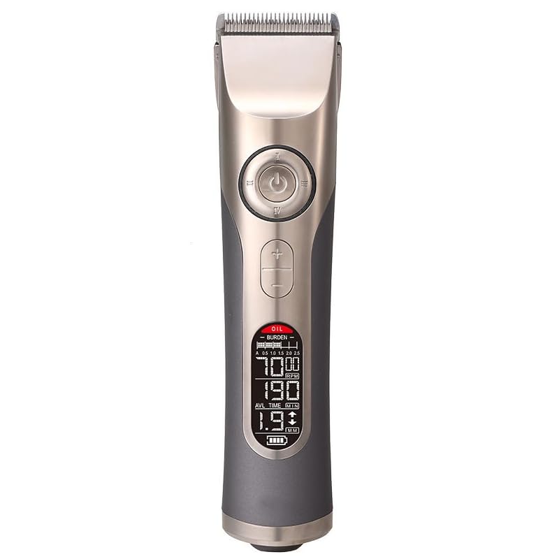 Cortadora de pelo profesional inalámbrica recargable para hombre con cargador de asiento, máquina de corte de pelo de barbero, 8 peines guía, hoja en forma de T