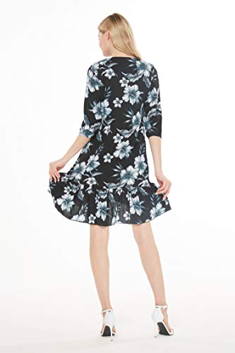 Image of Hawaii Hangover Family Matching Hawaiian Clothes, Midnight Bloom | Family matching Hawaiian outfits, Midnight Bloom, lightweight rayon, machine washable, tropical floral print, luaus, cruises