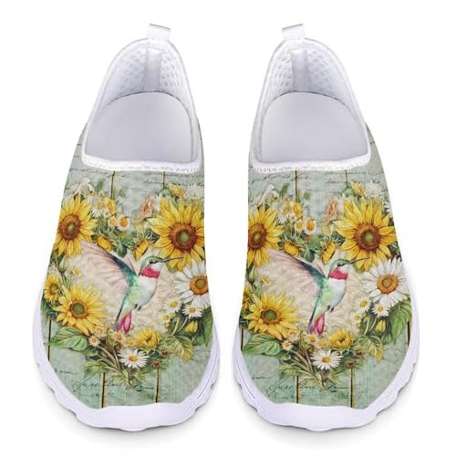 Unisex Patriotic Sneakers Slip on Water Shoes Quick Drying 4th of July Air Mesh Barefoot Shoes Causal Walking Sneakers