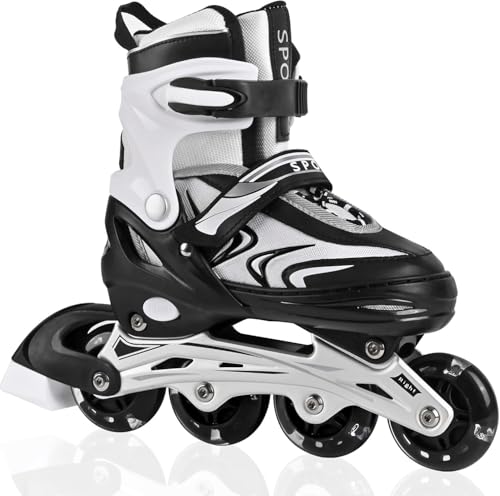 DUZSKJ Einstellbare Kinder Inline-Skates für Jungen Mädchen Kind, Kinder Roller Inline-Skates für...