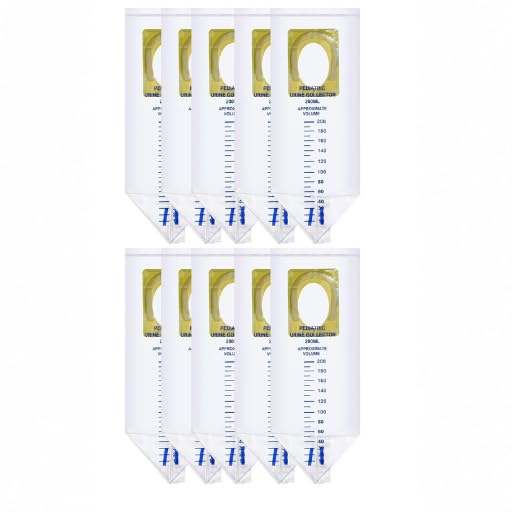 Paediatric Urine Collection Bag, 200ml Capacity, Hypoallergenic Adhesive, Latex-Free, Leak-Proof Drain Valve, Pack of 10-image-4