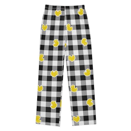 visesunny Boy's Pants Loose Jogger Pants Soft Elastic Trousers Long Bottoms Loungewear with Two Pockets Size S-XL