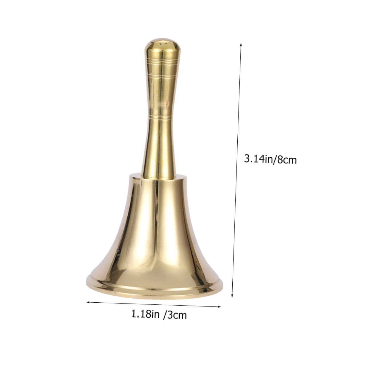 SHINEOFI 3 Piezas Hacer Sonar La Campana Barra De Campana Cencerros Para Partidos De Campana De Restaurante Campana De Cena De Mano Campana De Servicio De Hotel Campana De Té Latón