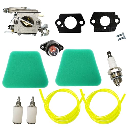 Kit de carburateur avec Bougie d'allumage Filtres à air pour McCulloch 333 335 338 435 436 440 441 442 438 444 Tronçonneuse Remplacer 5300718-21 Mac 2214 AV