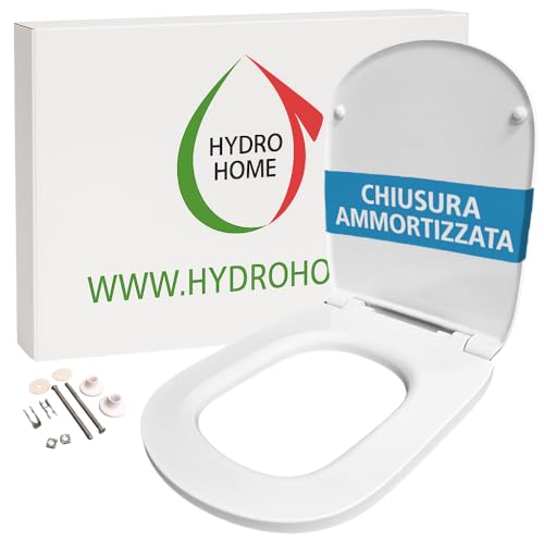 TAVOLETTA WC COMPATIBILE CON DOLOMITE GEMMA 2 - Questo copriwater Hydrohome è compatibile con il modello DOLOMITE GEMMA 2. I modelli compatibili si adattano a più di una serie di sanitari grazie alle cerniere regolabili . Queste tavolette wc si adattano perfettamente alla serie descritta e sono il giusto compromesso tra chi non vuole un prodotto originale ma vuole comunque un prodotto di alta fascia con ottima qualità prezzo