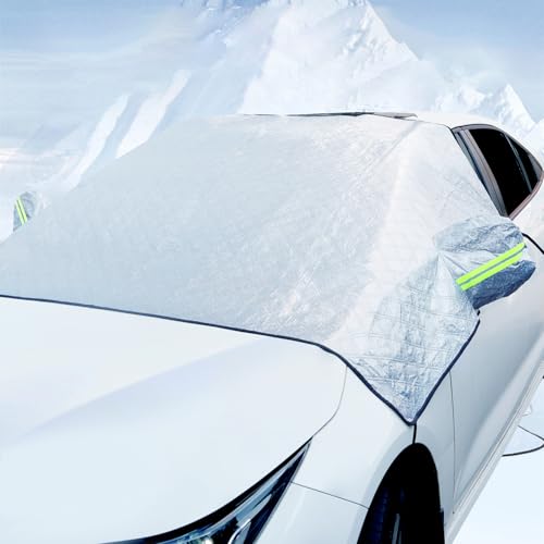 AIOWZZY Frontscheibenabdeckung Winter, Auto Windschutzscheibenabdeckung...