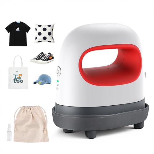 Comius Sharp Mini Presse à Chaud, Presse de Transfert pour Bricolage avec 3 Niveaux, Machine de Transfert Thermique Portable pour DIY Vêtements, T-Shirts,...