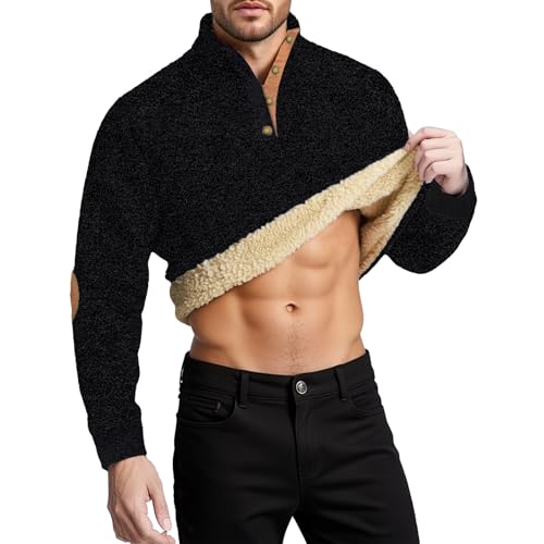 Pull col camionneur gris pour homme en grosse maille slim fit