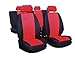 Produktbild Autositzbezüge Sitzschoner Schonbezüge Sitzauflagen Autositzbezug Universal Set *XR* rot
