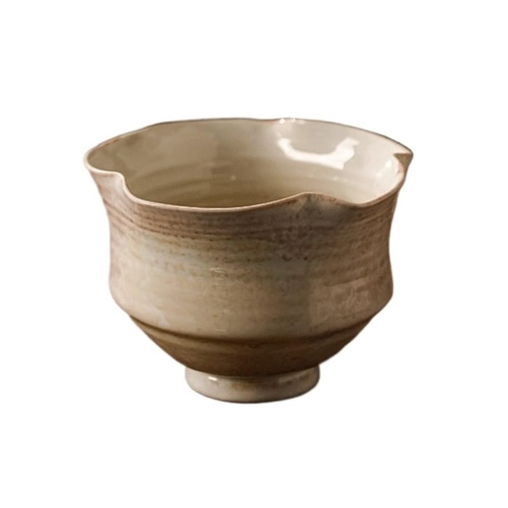 XBGfdySD Dia16.5 cm Ceramic Plant Pot ，Planter with Drainage Holes，Indoor and Outdoor Plants Containers Flowerpot(Beige)