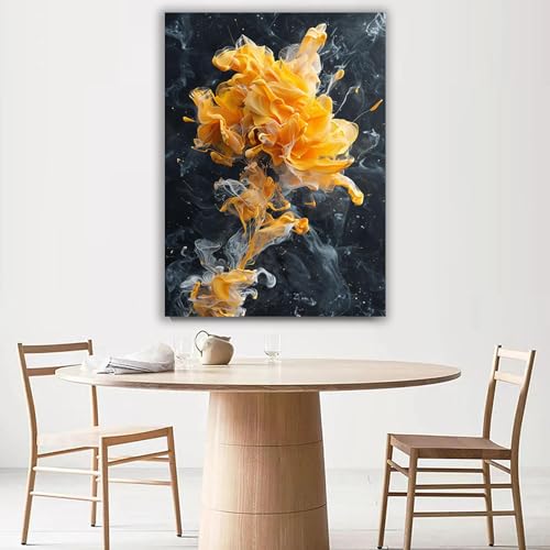 Pintura artística en color de 80x120cm formato grande sin marco para pared 2