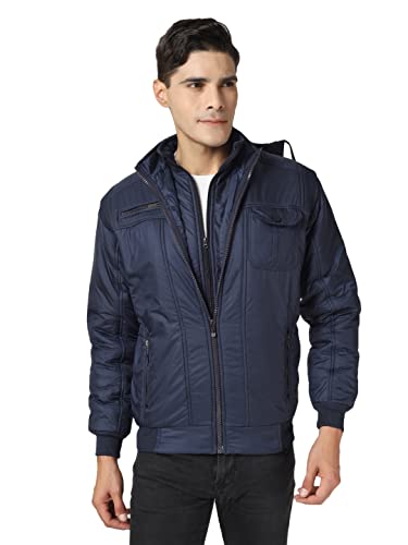 Image of Men's Full Sleeve Solid Jacket Jerkin Varsity