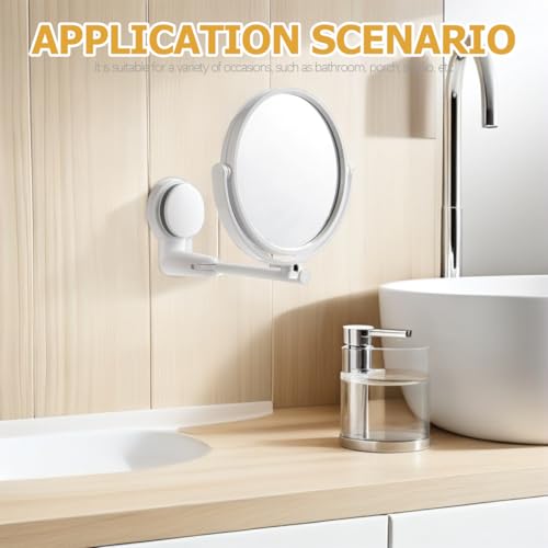 Espejo plegable para maquillaje CALLARON con ventosa miniatura 2